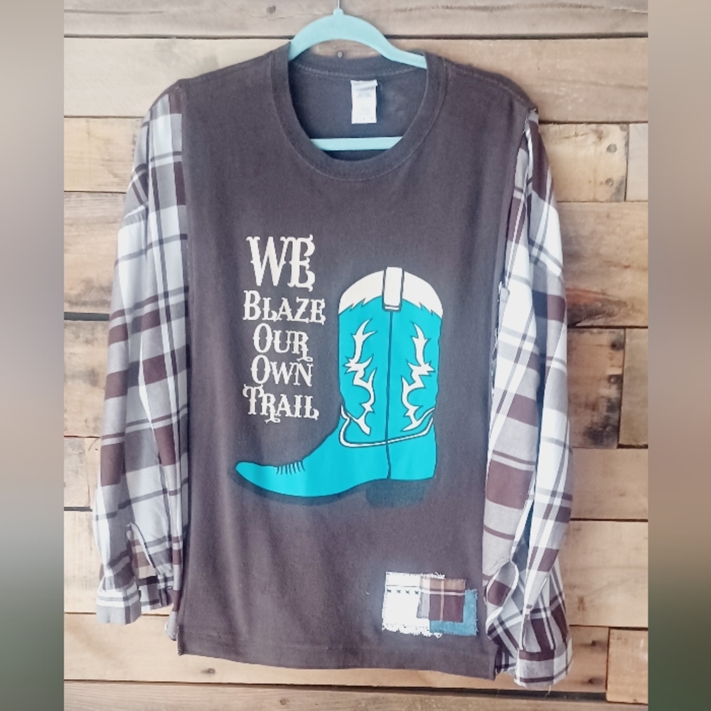 Upcycled Graphic T-shirt Top